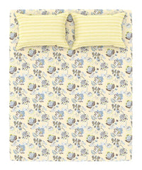 Enera Home Essential Collection Nayra Green Color King Size Bedsheet Set - enera