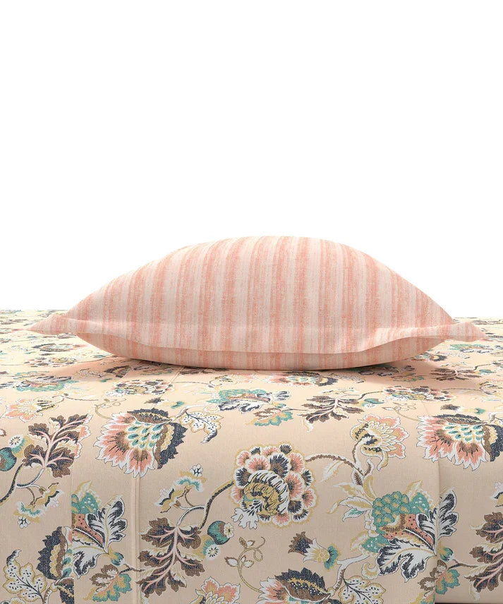 Enera Home Essential Collection Nayra Peach Color King Size Bedsheet Set - enera