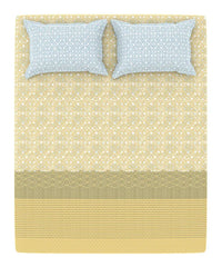 Enera Home Essential Collection Emaar Olive Color King Size Bedsheet Set - enera