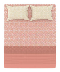 Enera Home Essential Collection Emaar Red Color King Size Bedsheet Set - enera