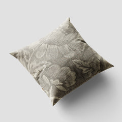 Marc Leaf Floral Grey 16x16 Cushion Cover