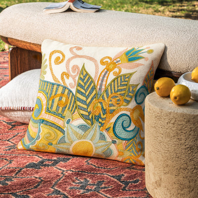 Marc Abstract Floral Multi Color 16x16 Cushion Cover