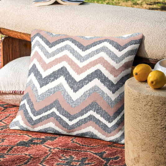 Marc Chevron Pattern Mute Teal 16x16 Cushion Cover