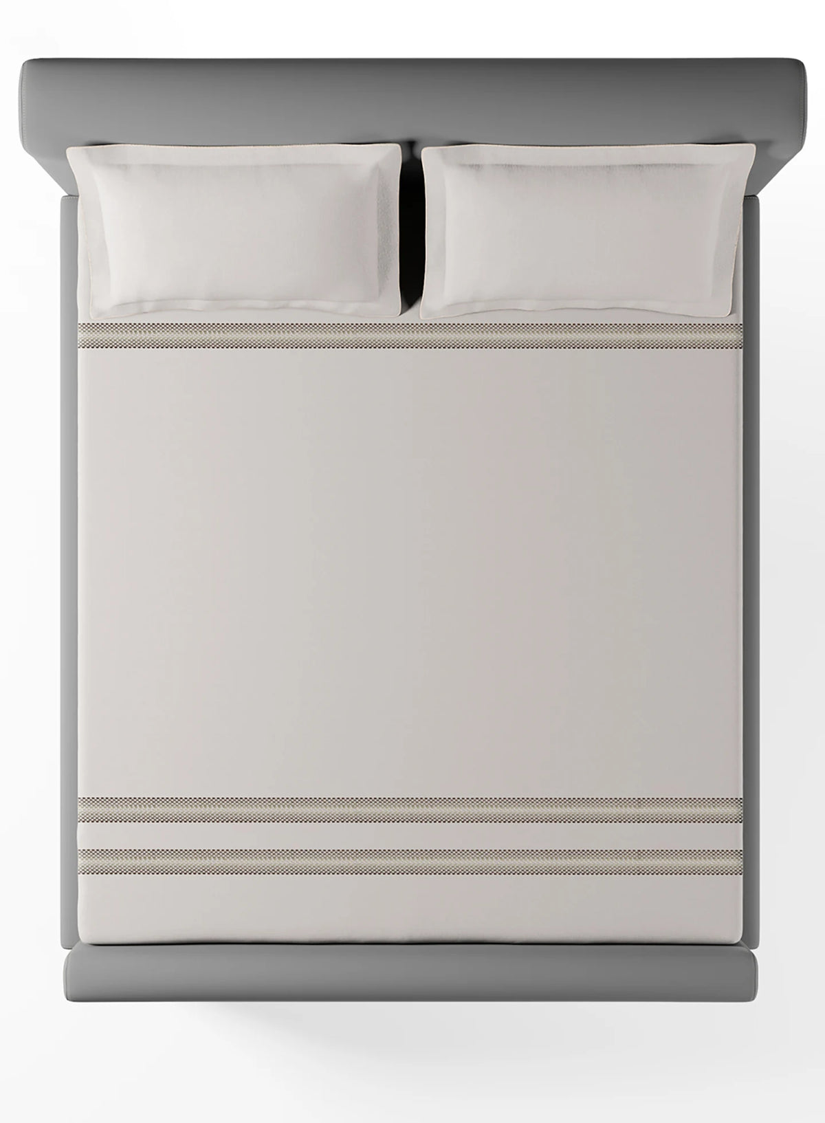 Sansar Embroidered 100% Cotton King Size Bedsheet Set with 2 Pillow Covers – Alder Sliver
