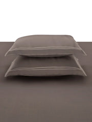 Sansar Elsie 100% Cotton King Size Bedsheet Set with 2 Pillow Covers – Charcoal