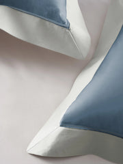 Sansar Block 100% Cotton King Size Bedsheet Set with 2 Pillow Covers – Demin