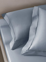 Sansar Bask 100% Cotton King Size Bedsheet Set with 2 Pillow Covers – Denim