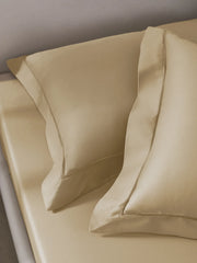Sansar Bask 100% Cotton King Size Bedsheet Set with 2 Pillow Covers – Irish Cream