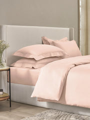 Sansar Bask 100% Cotton King Size Bedsheet Set with 2 Pillow Covers – Rose