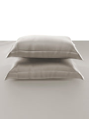Sansar Bask 100% Cotton King Size Bedsheet Set with 2 Pillow Covers – Cloud Grey
