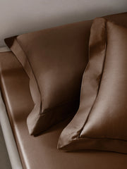 Sansar Bask 100% Cotton King Size Bedsheet Set with 2 Pillow Covers – Cocoa