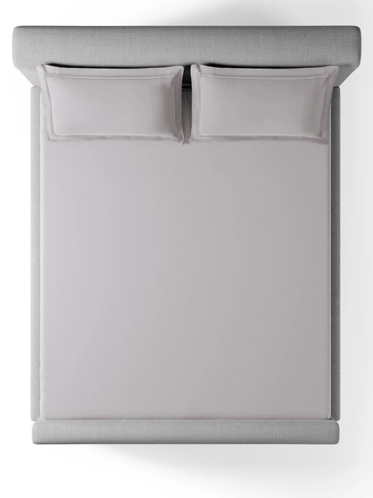 Sansar Devon 100% Cotton King Size Bedsheet Set with 2 Pillow Covers – Quiet Grey