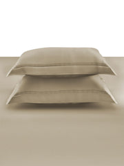 Sansar Devon 100% Cotton King Size Bedsheet Set with 2 Pillow Covers – OAT MEAL