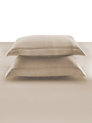 Sansar Devon 100% Cotton King Size Bedsheet Set with 2 Pillow Covers – Latte