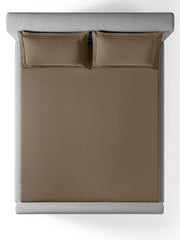 Sansar Devon 100% Cotton King Size Bedsheet Set with 2 Pillow Covers – Cappuccino