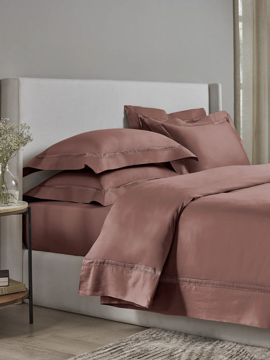Sansar Devon 100% Cotton King Size Bedsheet Set with 2 Pillow Covers – Withered Rose