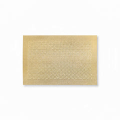 Woven Pvc Check Table Mat Cream 30cm x 45cm, ( Pack of 6 )