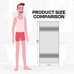 Elora Bath Towel 100% Cotton Winter Blue 70x150 cm, Soft & Ultra Absorbent