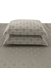 Jacquard Theo Moonsruck 100% Cotton King Size Bedsheet Set with 2 Pillow Covers