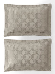 Jacquard Theo Moonsruck 100% Cotton King Size Bedsheet Set with 2 Pillow Covers