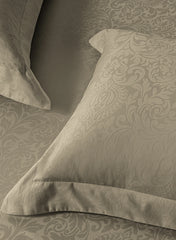 Jacquard Valenica Roasted Cashew 100% Cotton King Size Bedsheet Set with 2 Pillow Covers