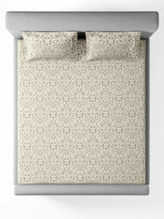 Jacquard Valencia Moonstruck 100% Cotton King Size Bedsheet Set with 2 Pillow Covers