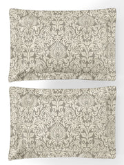 Jacquard Valencia Moonstruck 100% Cotton King Size Bedsheet Set with 2 Pillow Covers