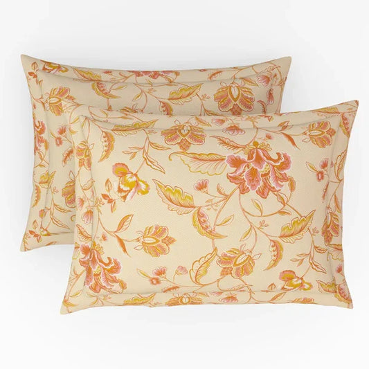 Himeya Printed King Bedsheet with 2 Pillow Covers 100% Pure Cotton