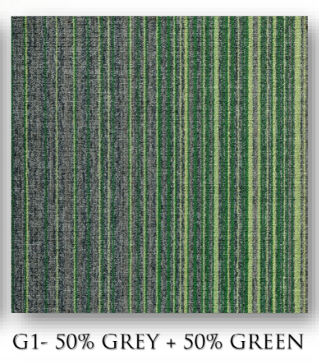 Hego New Sky Green Color Nylon Carpet Tile - Fresh & Durable Flooring Solution | Enera