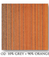 Hego New Sky Orange Color Nylon Carpet Tile - Vibrant & Durable Flooring | Enera