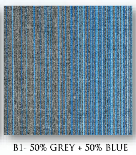 Hego New Sky Blue Color Nylon Carpet Tile - Cool & Durable Flooring Solution | Enera