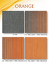 Hego New Sky Orange Color Nylon Carpet Tile - Vibrant & Durable Flooring | Enera