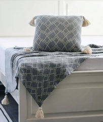 Pluchi 100% Cotton Throw Blanket | All Season Sofa & Bed Blanket