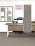 Hego Wireless Wall to Wall Carpet | Grey | Modern & Durable Flooring | Enera