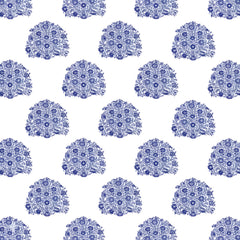 Ocean Jaipuri Rajmudra Quilt Blue | 100% Cotton | Single Bed Comforter