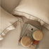 Sadyaska Tencel Collection Chalk Beige Color Plain King Size Double Bedsheet | Premium Comfort | Enera