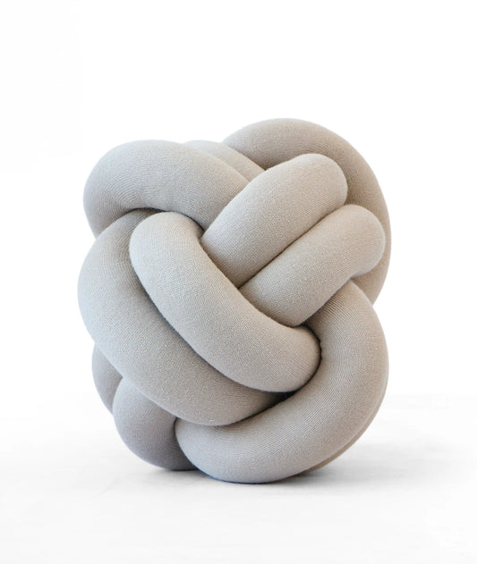 Pluchi Knitted Nodo Cotton Knot Cushion 11x11 for Home Decor