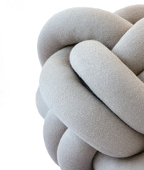 Pluchi Knitted Nodo Cotton Knot Cushion 11x11 for Home Decor