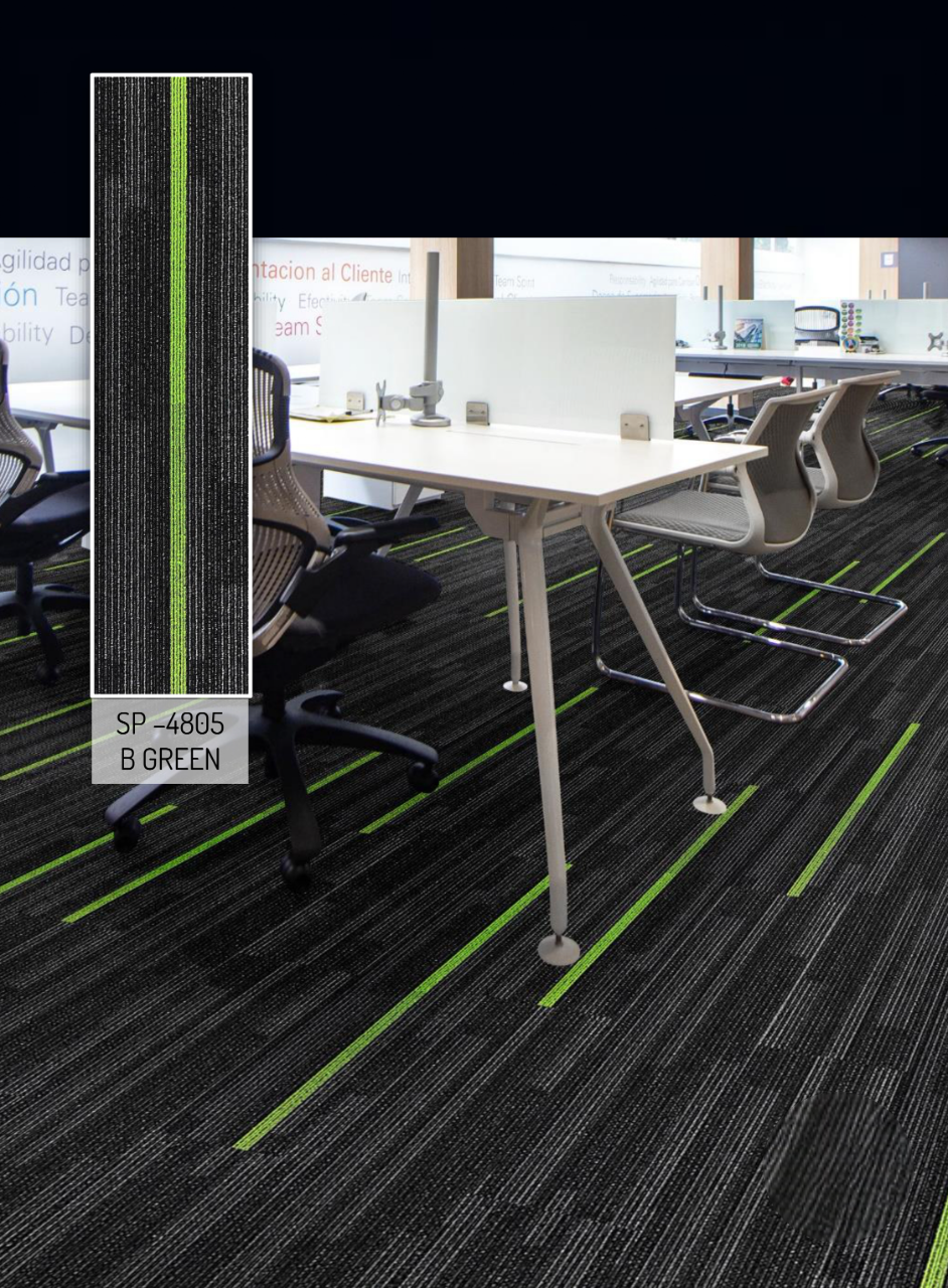 Hego Spark Wall to Wall Carpet Green Colour | Stylish & Durable | Enera