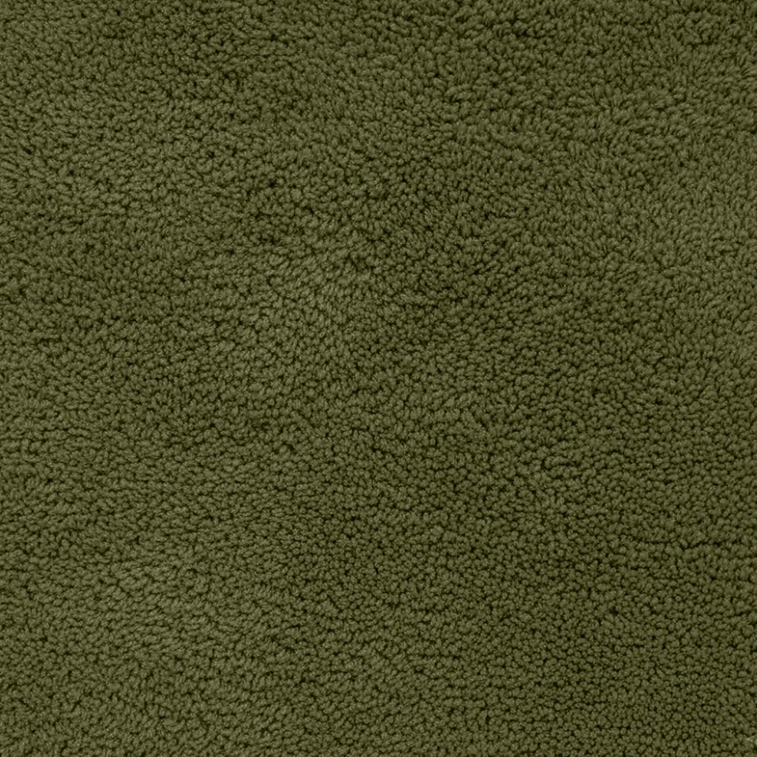 Olive green textured bathmat with soft, plush surface for bathroom use