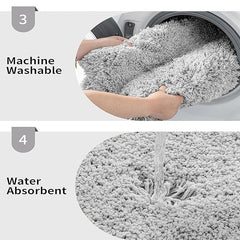 Enera Stone Microfibre Bathmat Runner 2980 GSM Anti-Skid Rug 60x152 cm