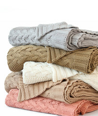 Pluchi 100% Cotton Throw Blanket | All Season Sofa & Bed Blanket