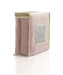 Pluchi 100% Cotton Throw Blanket | All Season Sofa & Bed Blanket