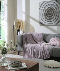 Pluchi 100% Cotton Throw Blanket | All Season Sofa & Bed Blanket