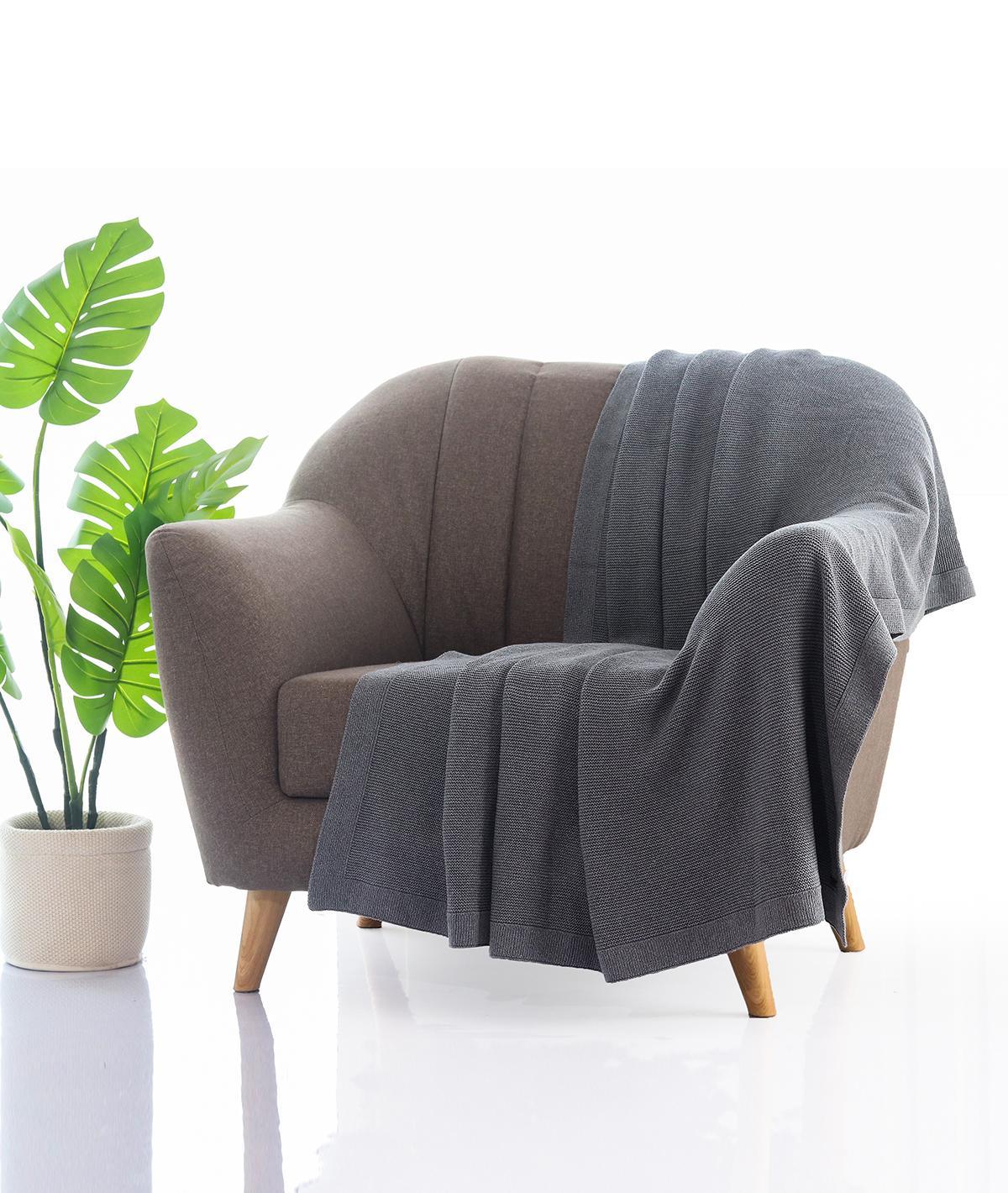 Pluchi 100% Cotton Throw Blanket | All Season Sofa & Bed Blanket