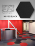 Hego Hexagon Black Colour Carpet Tile - Innovative & Stylish Flooring Solution | Enera