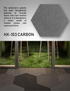 Hego Hexagon Carbon Colour Carpet Tile - Sleek & Modern Flooring Solution | Enera