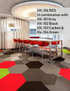 Hego Hexagon Red Colour Carpet Tile - Modern & Innovative Flooring Solution | Enera