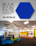 Hego Hexagon Blue Carpet Tile - Modern & Innovative Flooring | Enera