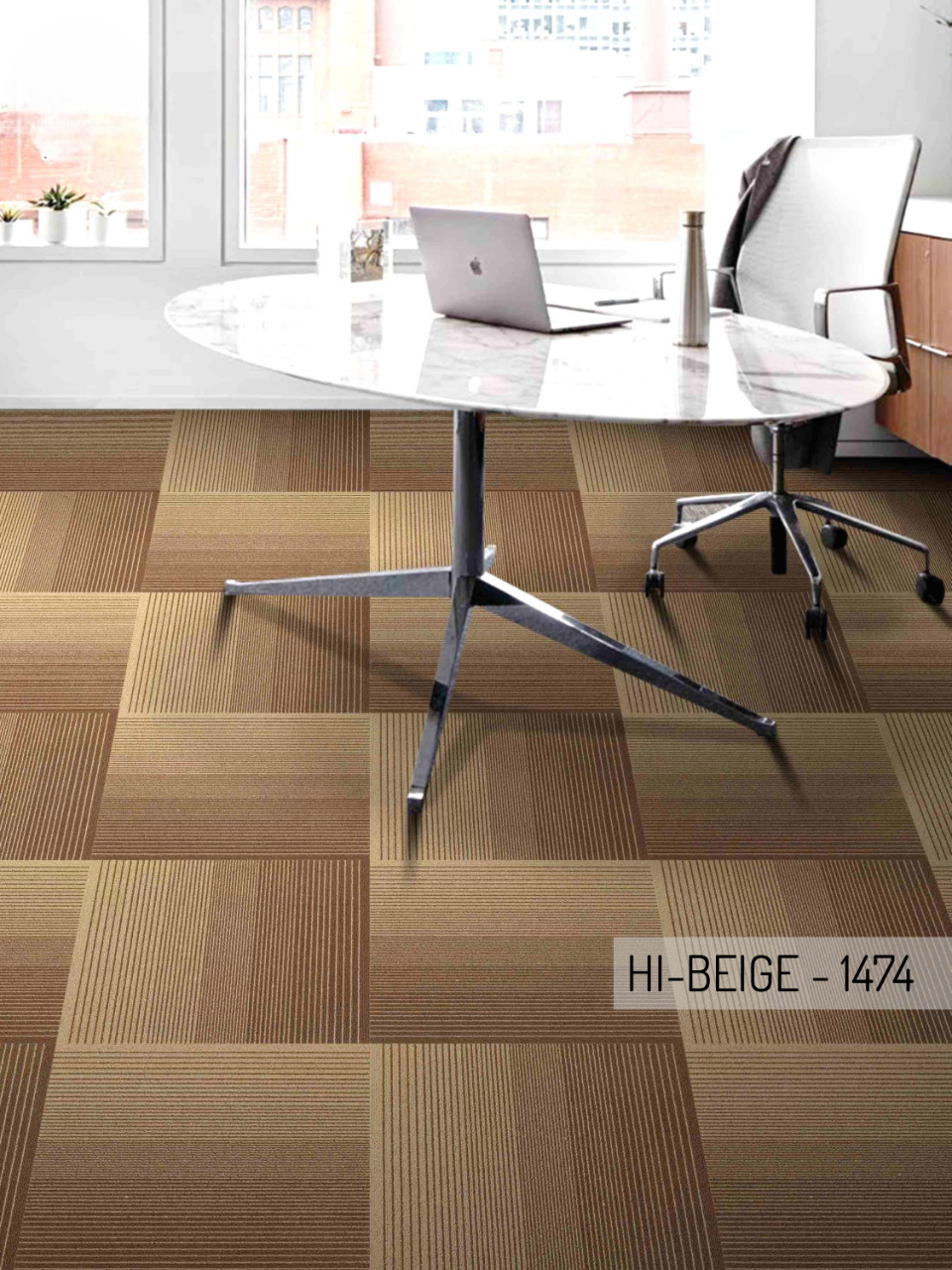 Hego Interline Beige Wall to Wall Carpet | Stylish & Durable Flooring | Enera